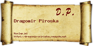 Dragomir Piroska névjegykártya